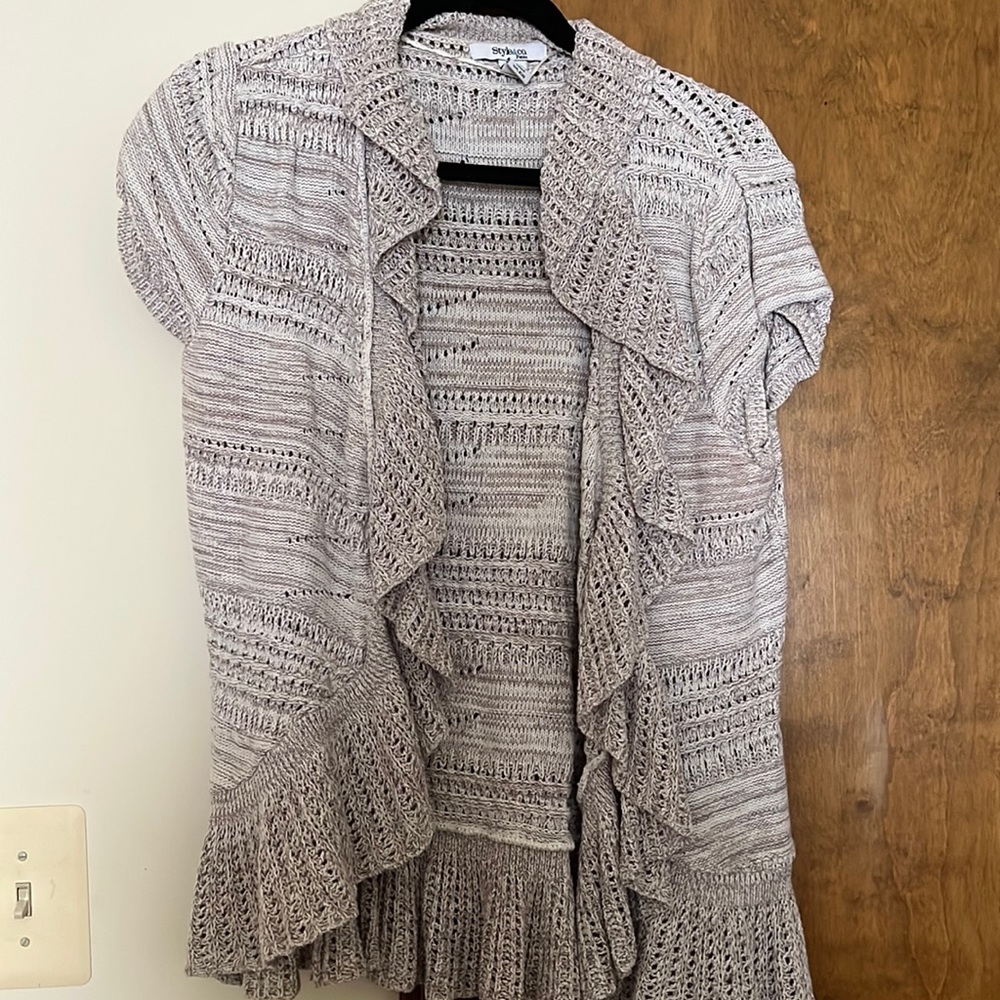 Short sleeved cardigan